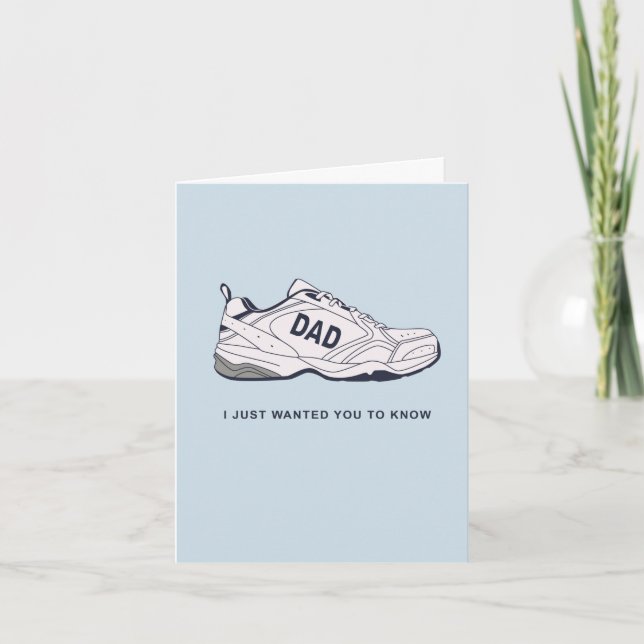 Cartes pour la Fête des Pères Chaussures de Papa (Devant)