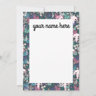 Cartes pour notes Axolotl personnalisés