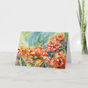 Cartes pour notes blancs Ranunculus