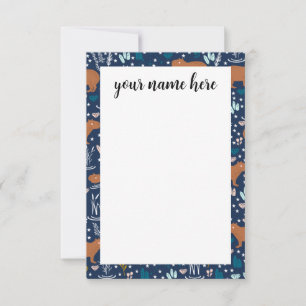 Cartes pour notes capybara personnalisés