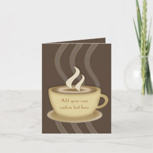 Cartes pour notes d'amants de café