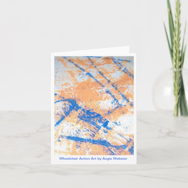 Cartes pour notes d'art d'action de fauteuil (Devant)