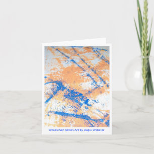 Cartes pour notes d'art d'action de fauteuil