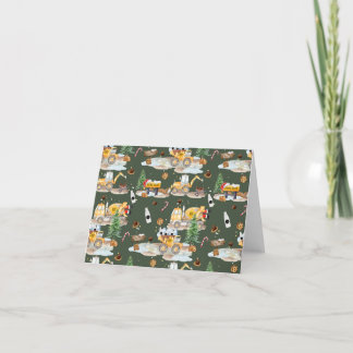 Cartes pour notes de biscuits de Noël de construct