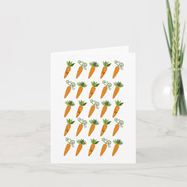 Cartes pour notes de carottes (Devant)