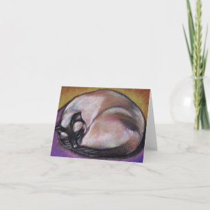 Cartes pour notes de chats siamois
