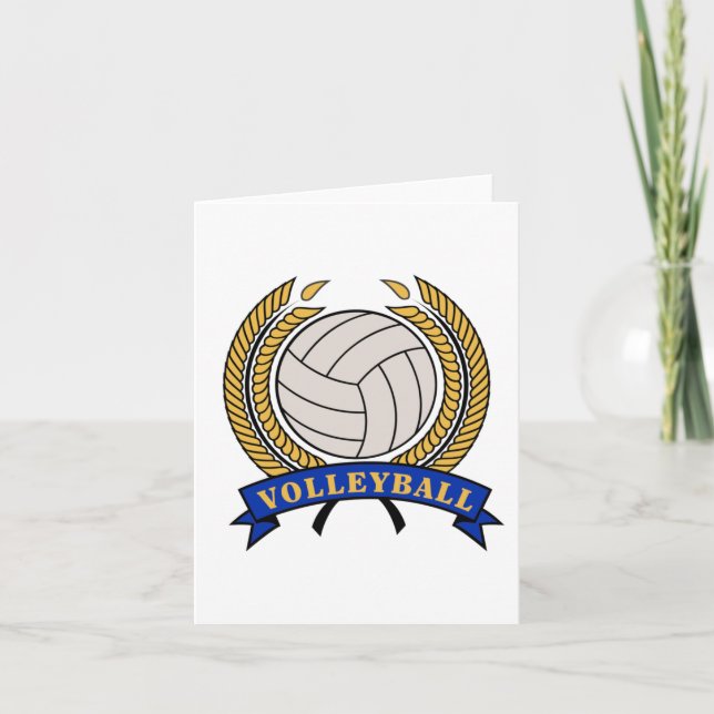 Cartes pour notes de conception de volley-ball cla (Devant)