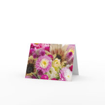 Cartes pour notes de conception florale vierge