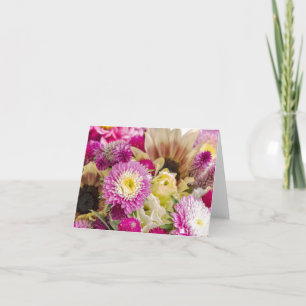 Cartes pour notes de conception florale vierge