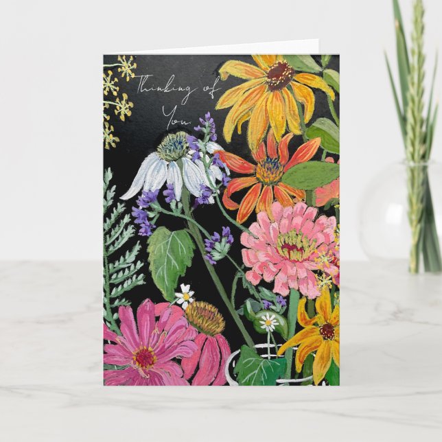 Cartes pour notes de fleurs (Devant)