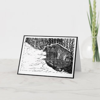 Cartes pour notes de hangar de neige