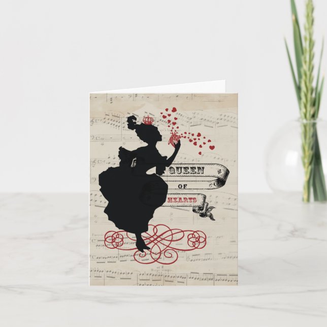 Cartes pour notes de la Reine des Coeurs (Devant)