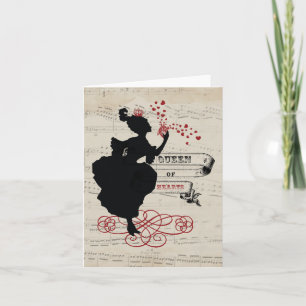 Cartes pour notes de la Reine des Coeurs
