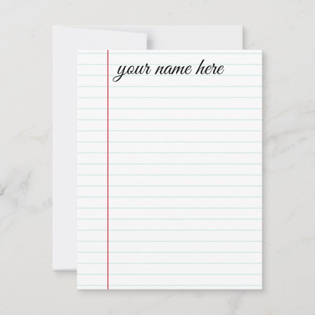 Cartes pour notes de papeterie Linked Personnalisé (Devant)