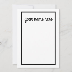 Cartes pour notes de papeterie personnalisés pour 