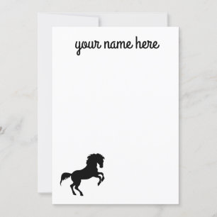 Cartes pour notes de papeterie pour chevaux person