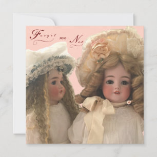 Cartes pour notes de poupées antiques