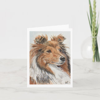 Cartes pour notes de Sheltie