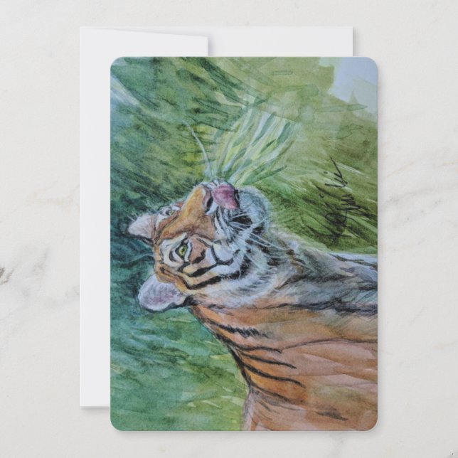 Cartes pour notes de tigre (Devant)