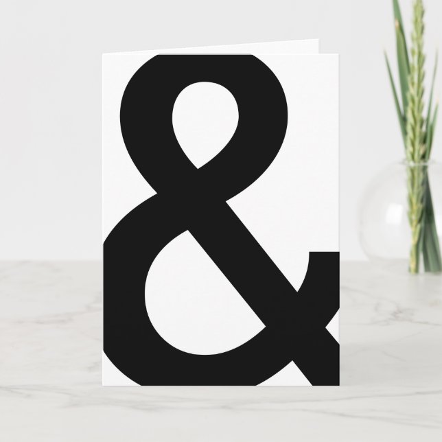 Cartes pour notes d'esperluète (Devant)