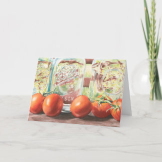 Cartes pour notes en verre d'impression de tomates