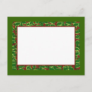 Cartes pour notes et cartes postales vides de fron