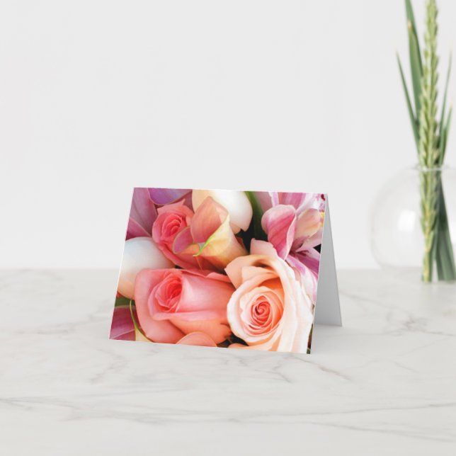 Cartes pour notes floraux mariages (Devant)