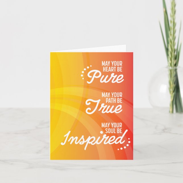 cartes pour notes "inspirés par l'âme" (Devant)