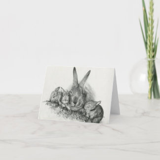 Cartes pour notes lapins
