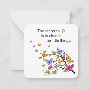 Cartes pour notes papillons