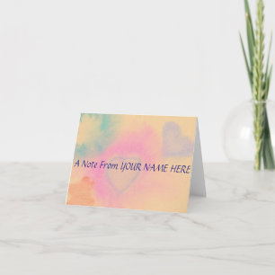 Cartes pour notes personnalisés