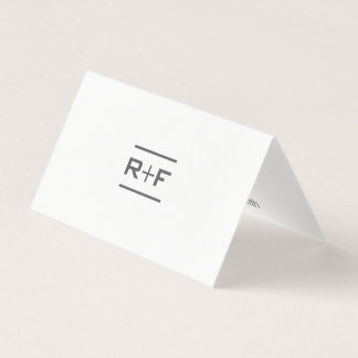Cartes pour notes pliés élégants