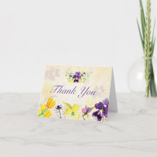 Cartes pourpres parfaites de Merci de pensées