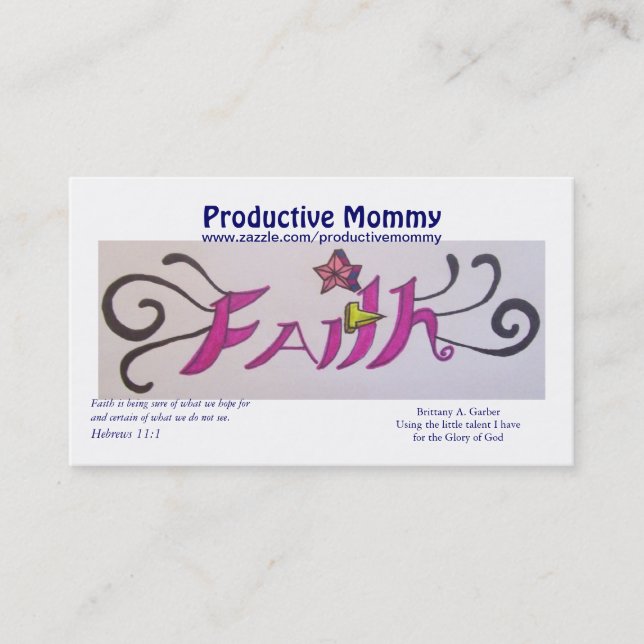 Cartes productives de maman (Devant)