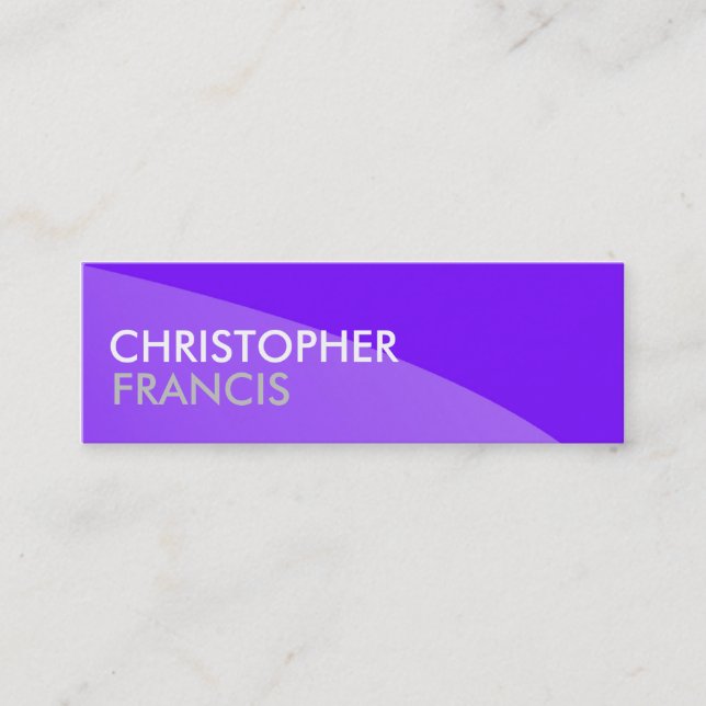 Cartes professionnelles de ton du pourpre deux (Devant)