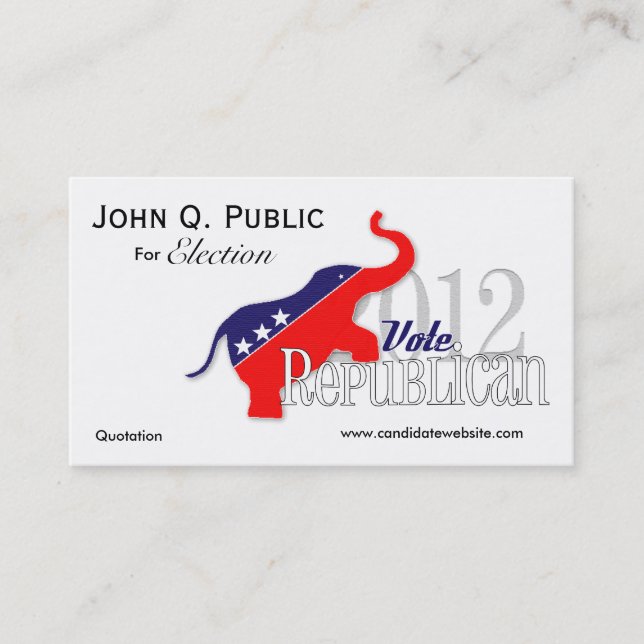 Cartes promotionnelles de poche de campagne (Devant)