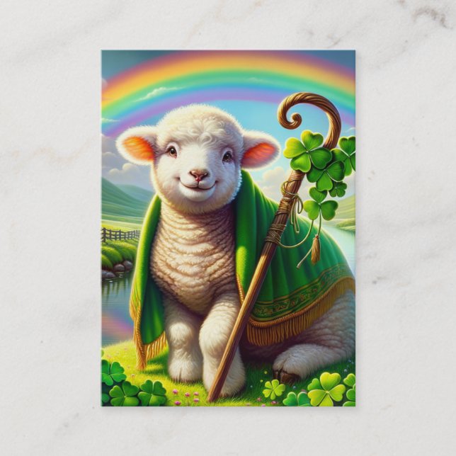 Cartes Psaume 23 KJV - Agneau Doux (Devant)