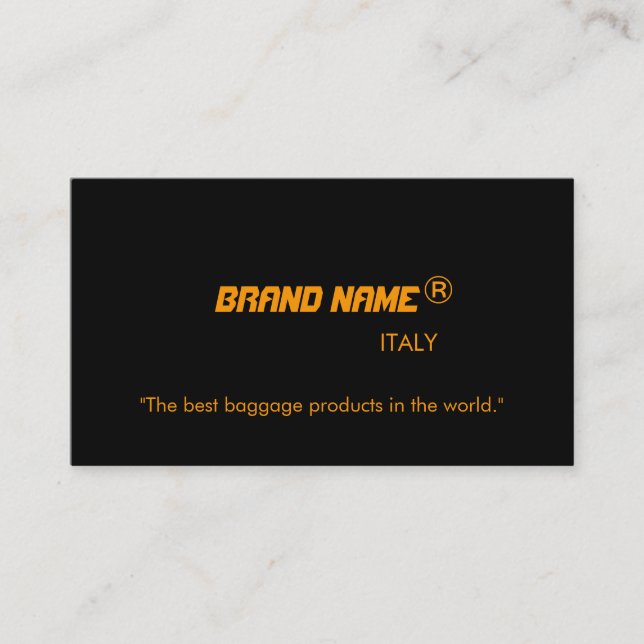 Cartes publicitaires de nom d'entreprise. (Devant)