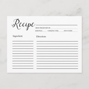 Cartes recettes