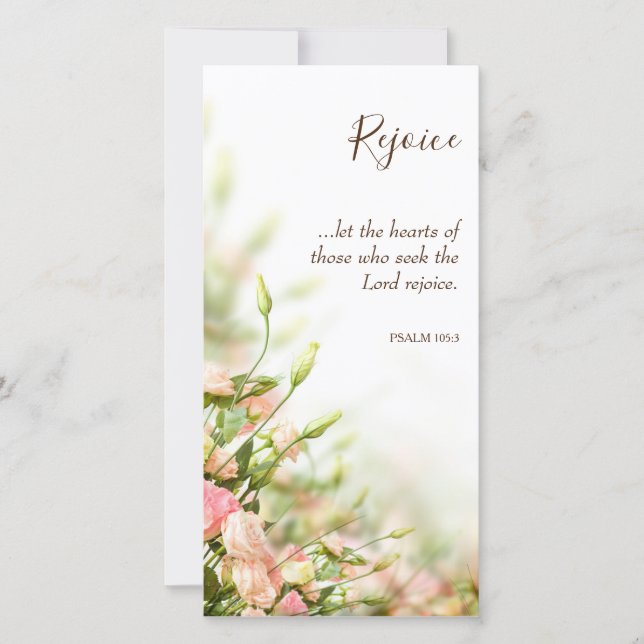Cartes religieuses de Pâques - Sentiments Réjouiss (Devant)
