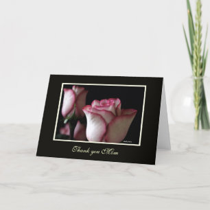 Cartes rose Merci