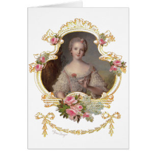 Cartes roses roses de la jeune reine Marie Antoine