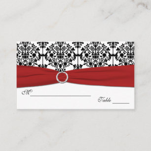 Cartes rouges, blanches et noires Damas