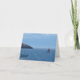 Cartes RSVP Bateau à voile