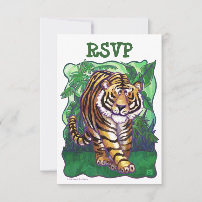 Cartes RSVP Centre du Tiger (Devant)