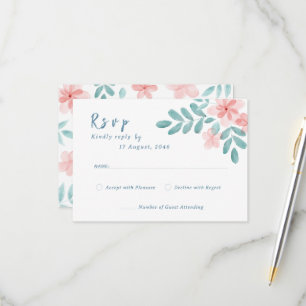 Cartes RSVP Chic Faire-part de mariage Aquarelle R