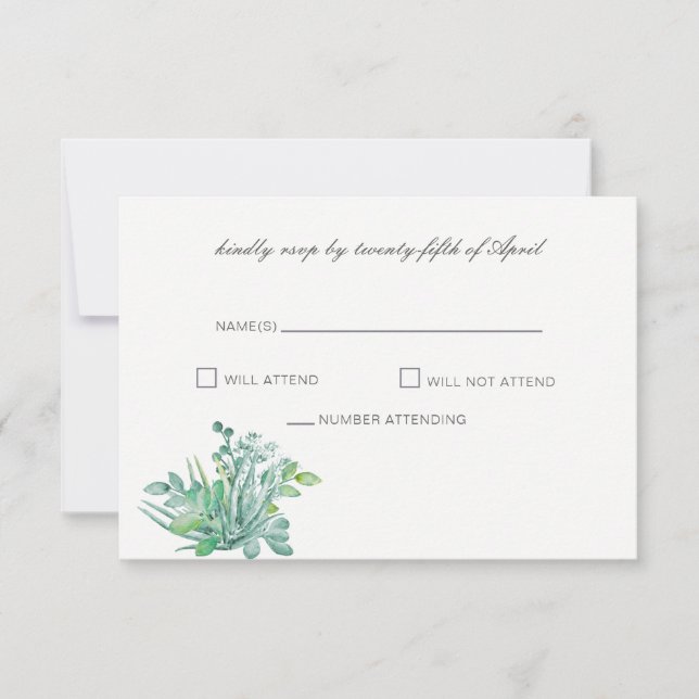 Cartes RSVP de mariage sensationnelles (Devant)