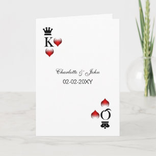 Cartes rsvp de mariage Vegas