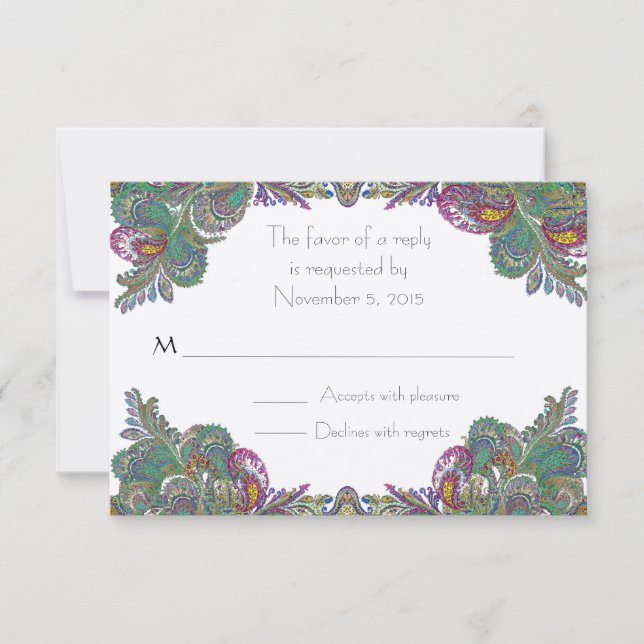 Cartes RSVP-Exigez les Inivitations de 5 x 7 (Devant)