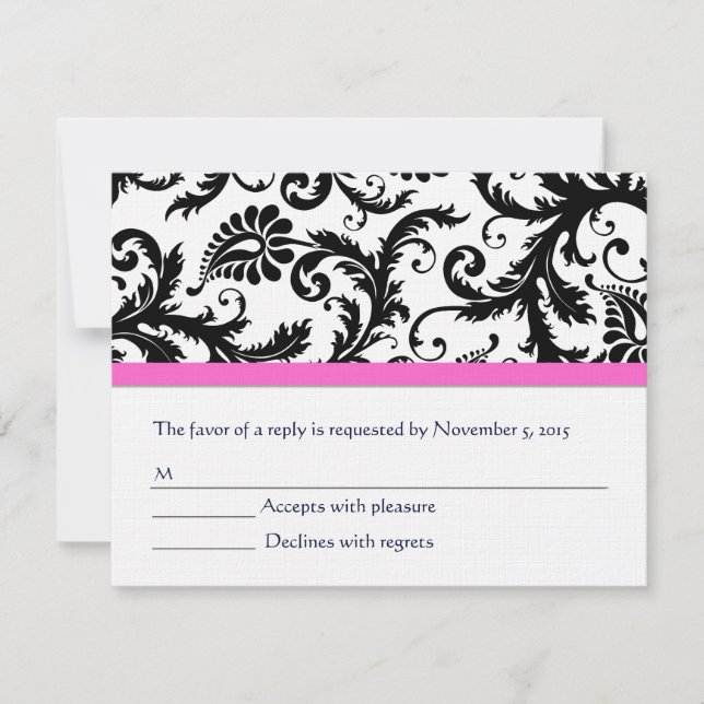 Cartes RSVP-Exigez les Inivitations de 5 x 7 (Devant)